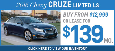 Chevy Cruze Lease special